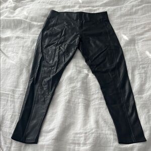 Nordstroms Black Faux Leather Leggings